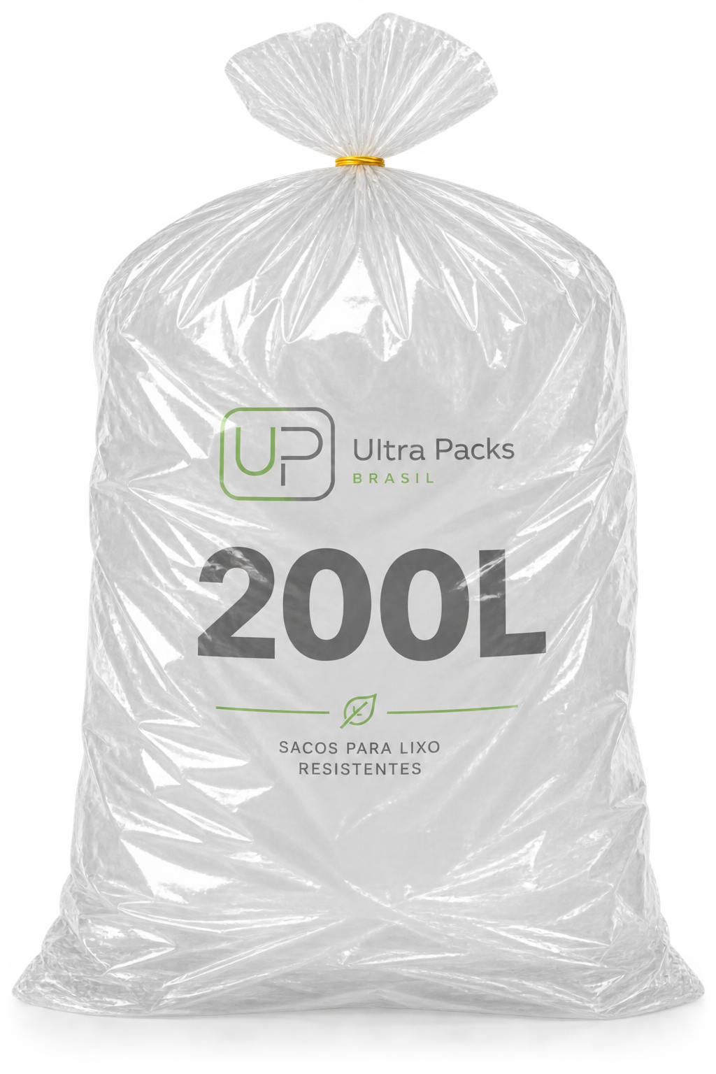 Saco de Lixo Reforçado 200L Transparente