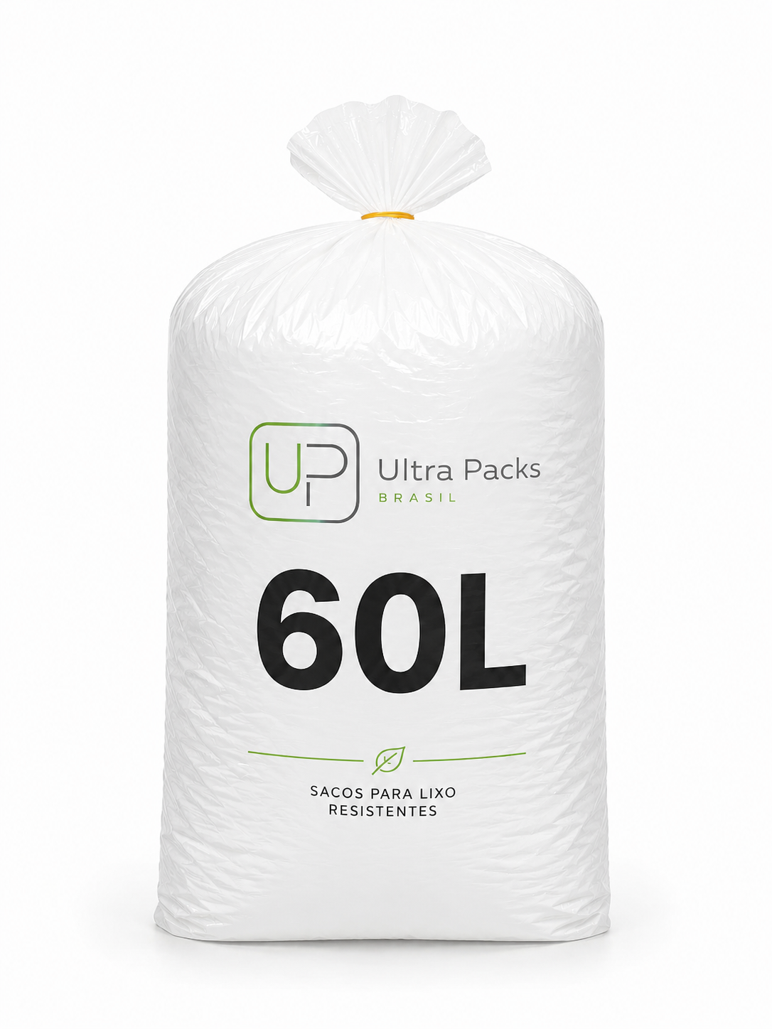 Saco de Lixo Reforçado 60L Leitoso